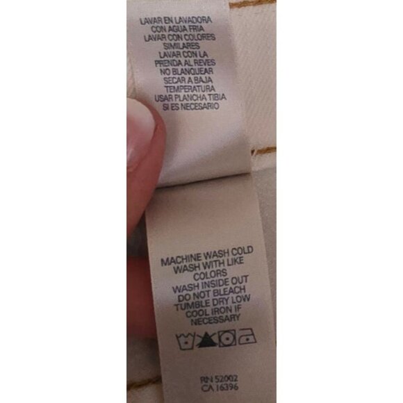 Vintage Y2K White Denim Cropped Jeans Womens Size 12 - Picture 6 of 8